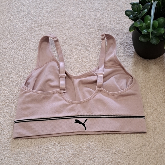 Puma Sports Bra Women's XL Pink Activewear Bra Medium Support - Picture 10 of 11